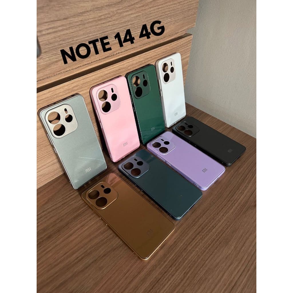 Capa Case P/ Smartphone Redmi Note 14 - 4G Acabamento Premium Aveludada + Proteção de Câmera.
