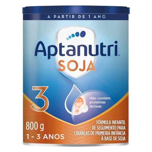 Fórmula infantil Aptanutri  Pó Soja  Danone 1 a 3 anos Lata 800g SOMENTE 1 UNIDADE