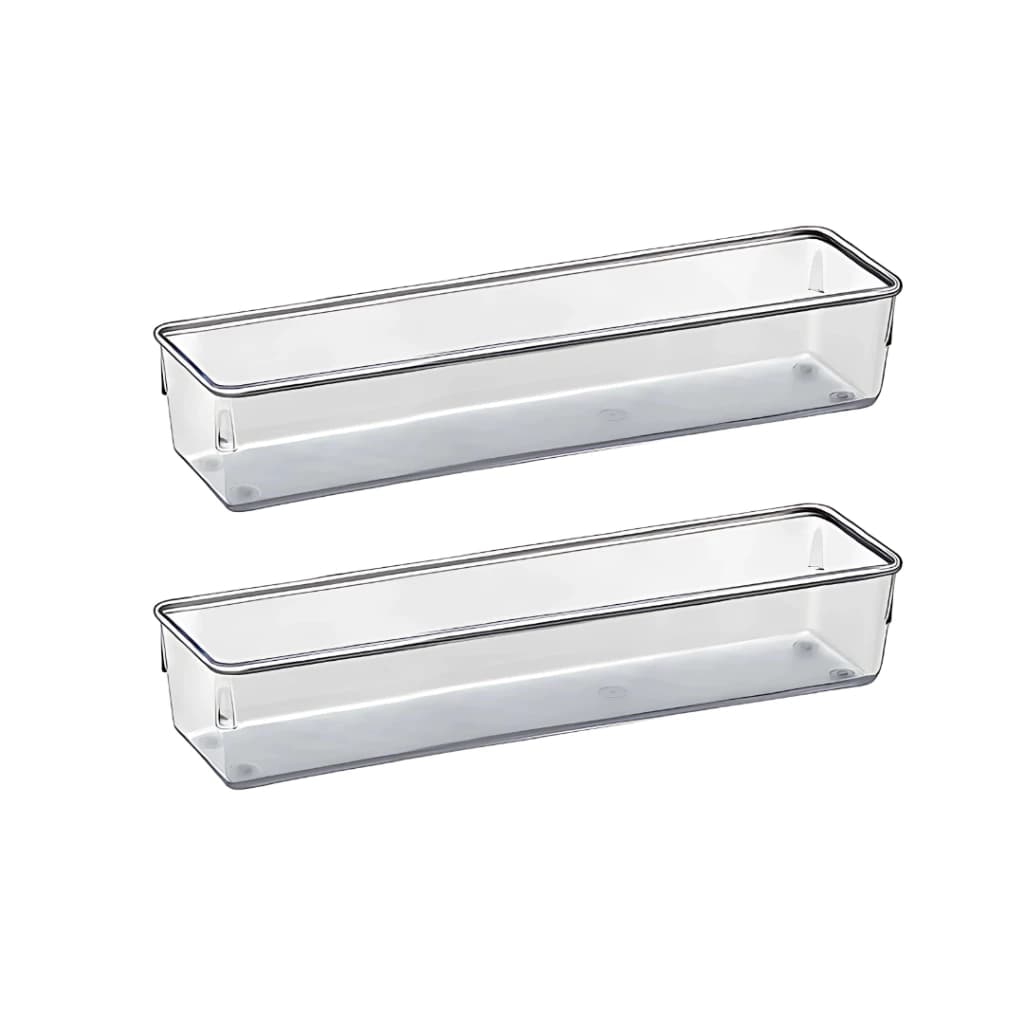 Organizador De Acrílico Transparente Empilhável Multiuso Para Cozinha, Banheiro E Escritório – Escolha Seu Kit