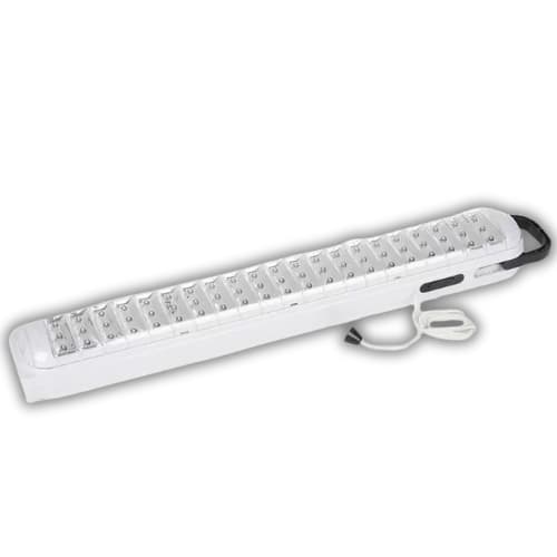 Luz De Emergência 63 LEDS Luminária Led Branco Frio 6000k Bateria Lítio Bivolt