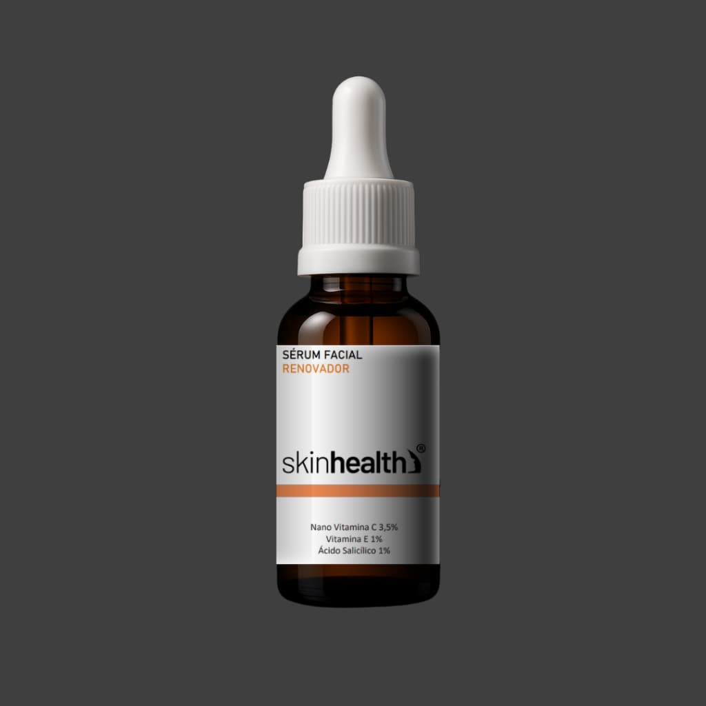 Sérum Facial Renovador 3 Em 1 - Nano Vitamina C 3,5 % Vitamina E 1% Acido Salicílico 1%Uniformiza O Tom Da Sua Pele Sh