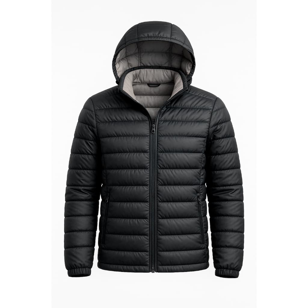 Jaqueta Masculina Bobojaco Puffer Masculino Com Capuz