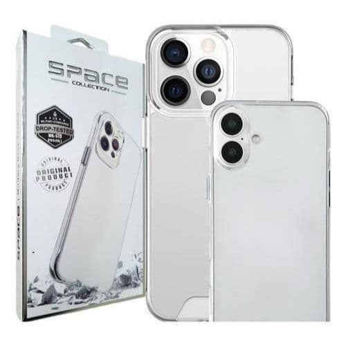 Capa Acrílico Transparente Space Para Iphone，Com película protetora interna e externa