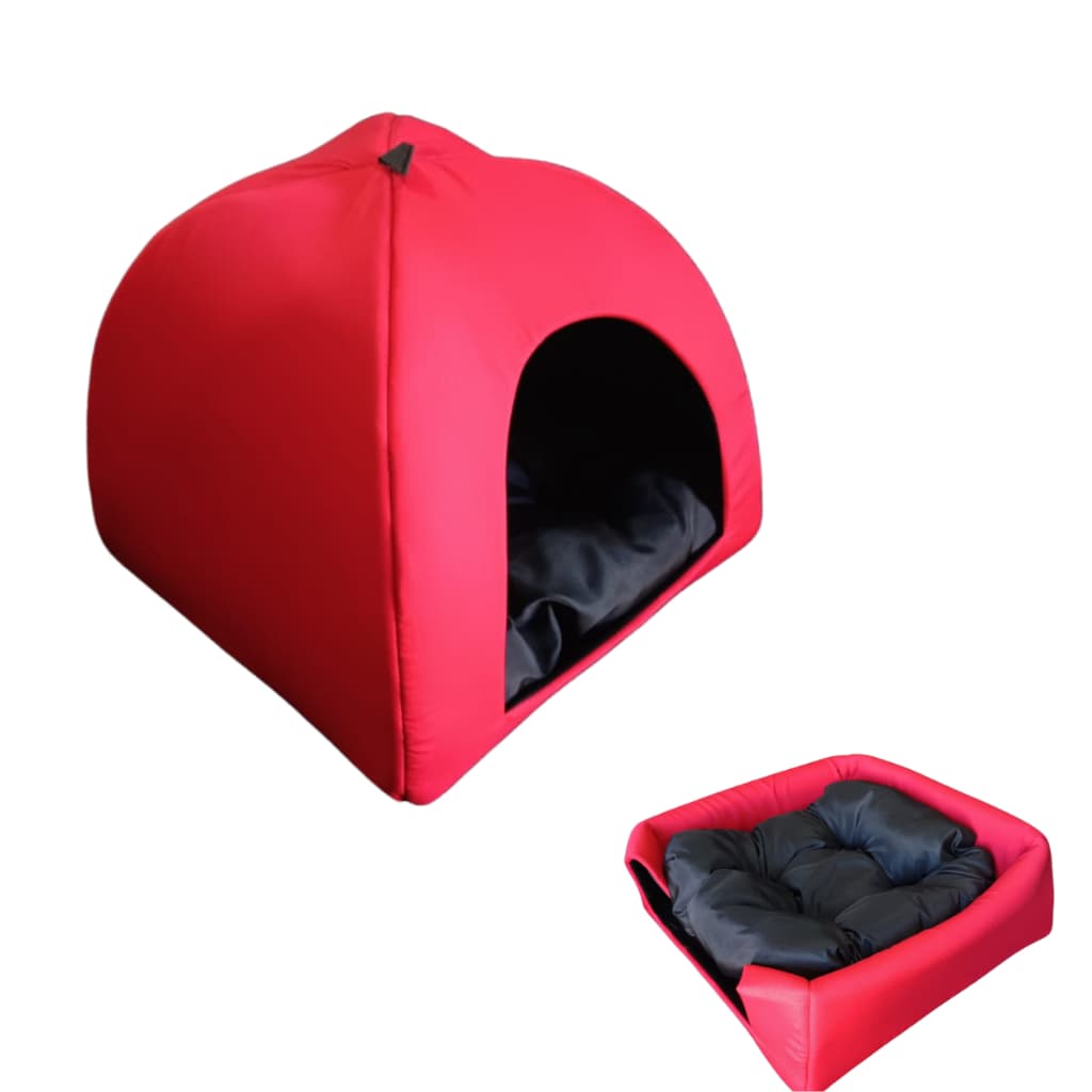 Cama Casa Pet 2x1 Casinha Cabana Toca Iglu Cães Gato