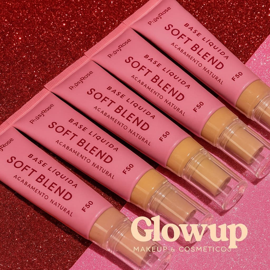 Base Líquida Soft Blend Ruby Rose | Cobertura leve a média acabamento natural em diversos tons