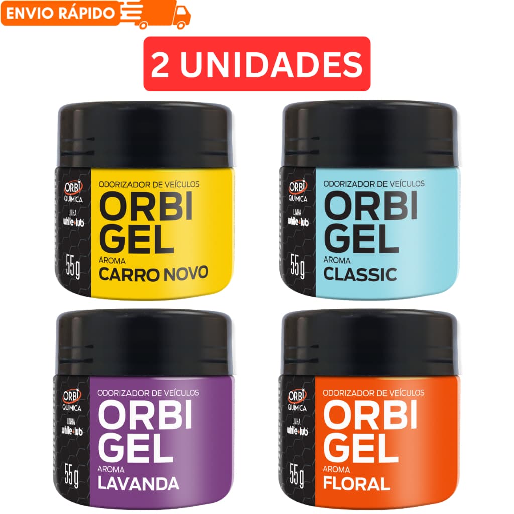 KIT 2 Cheirinho Aromatizante Para Carro Orbigel