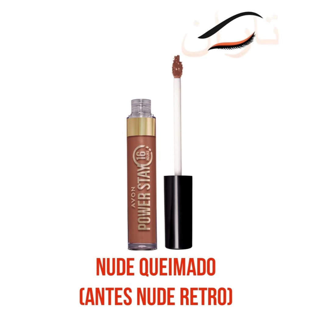 Avon Power Stay Batom Líquido Matte 16h - Nude Queimado (antes Nude Retro)