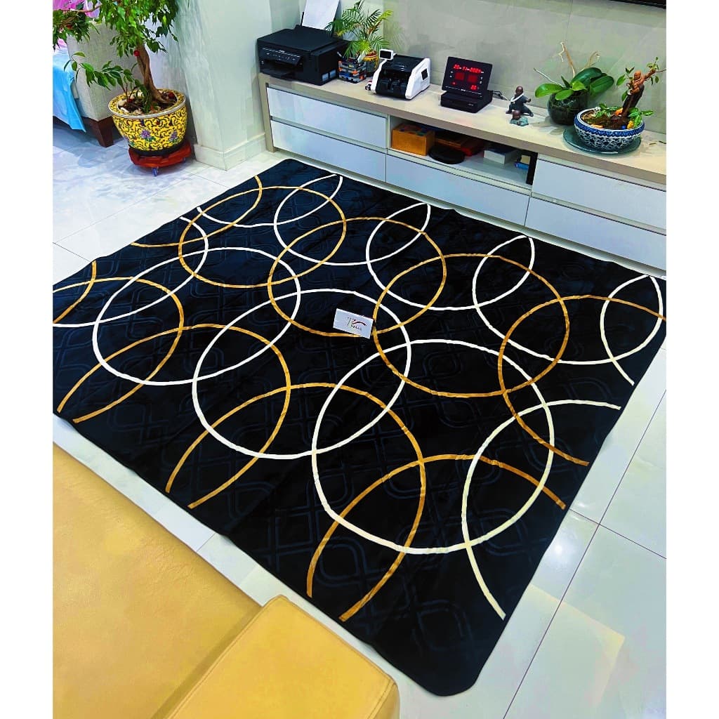 Tapete 140x200cm Grosso Grande Sala E Quarto Varias Tamanhos E Cores Geometrico Antiderrapante