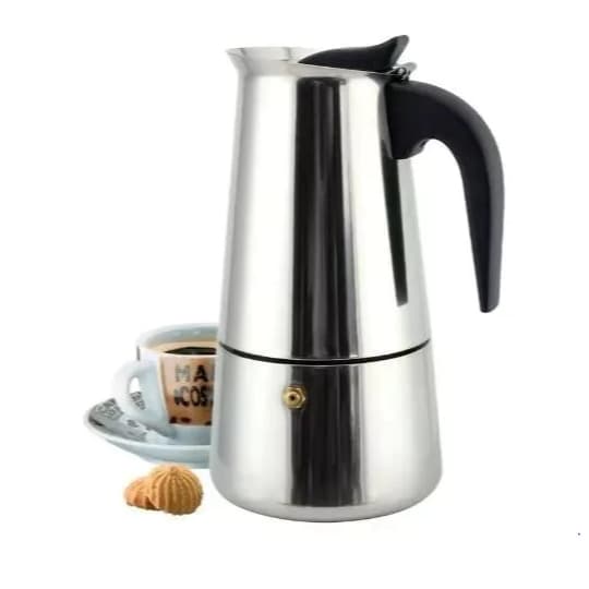 Máquina de Café Cafeteira Italiana 09 Xícaras Expresso em Inox- 450ml Albema