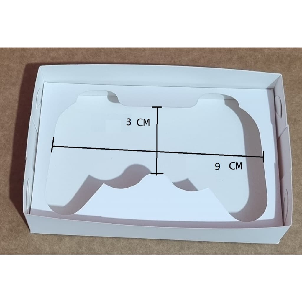 20 Caixas BRANCO com visor para controle Pequeno de video game PEQUENO de chocolate 13x9x3,5 "ATENÇÃO CONTROLE PEQUENO".