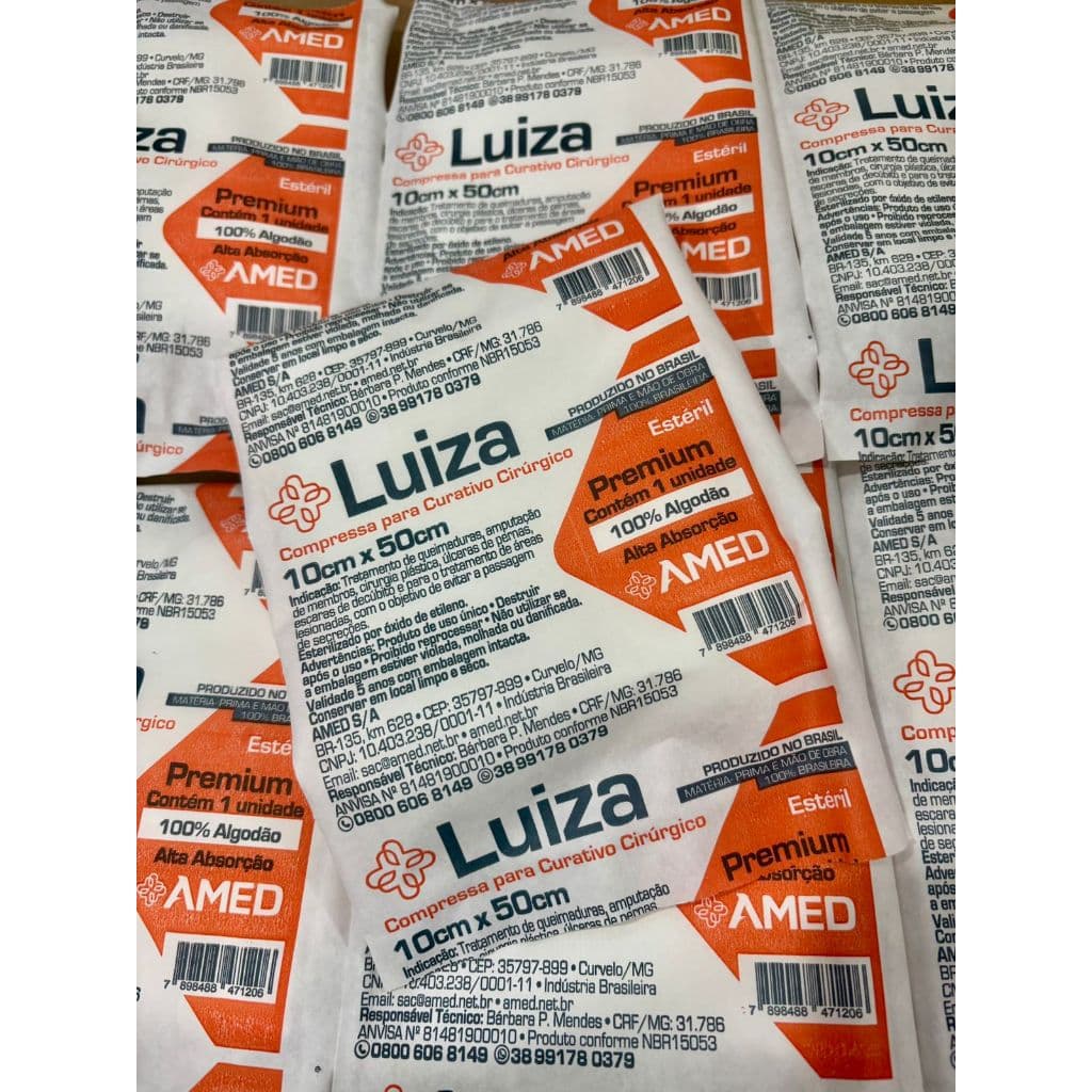 Curativo Algodonado Estéril (Zobec) 10x50 - Kit 10 Unidades