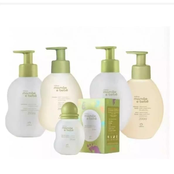 Kit Mamãe e Bebê Natura - Colônia+Shampoo+Condicionador+Hidratante+SaboneteLiquido