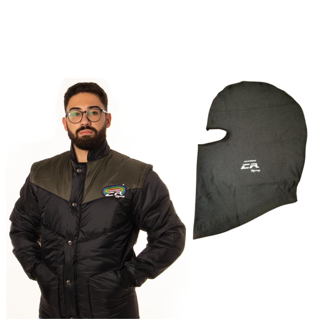 Kit Balaclava + Jaqueta CR Tradicional Preto e Verde