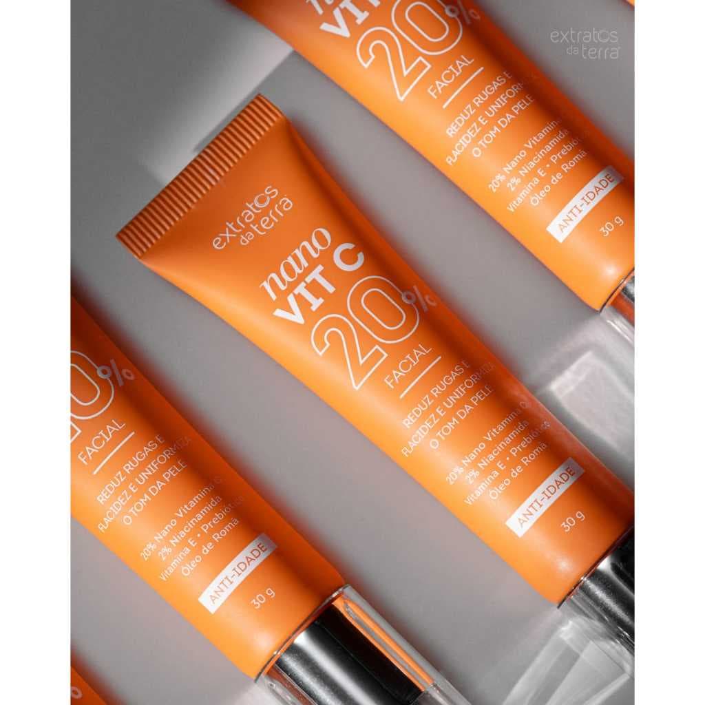 Vitamina C Nano Vit C 20% - Dermocosmético Vegano - Extratos da Terra