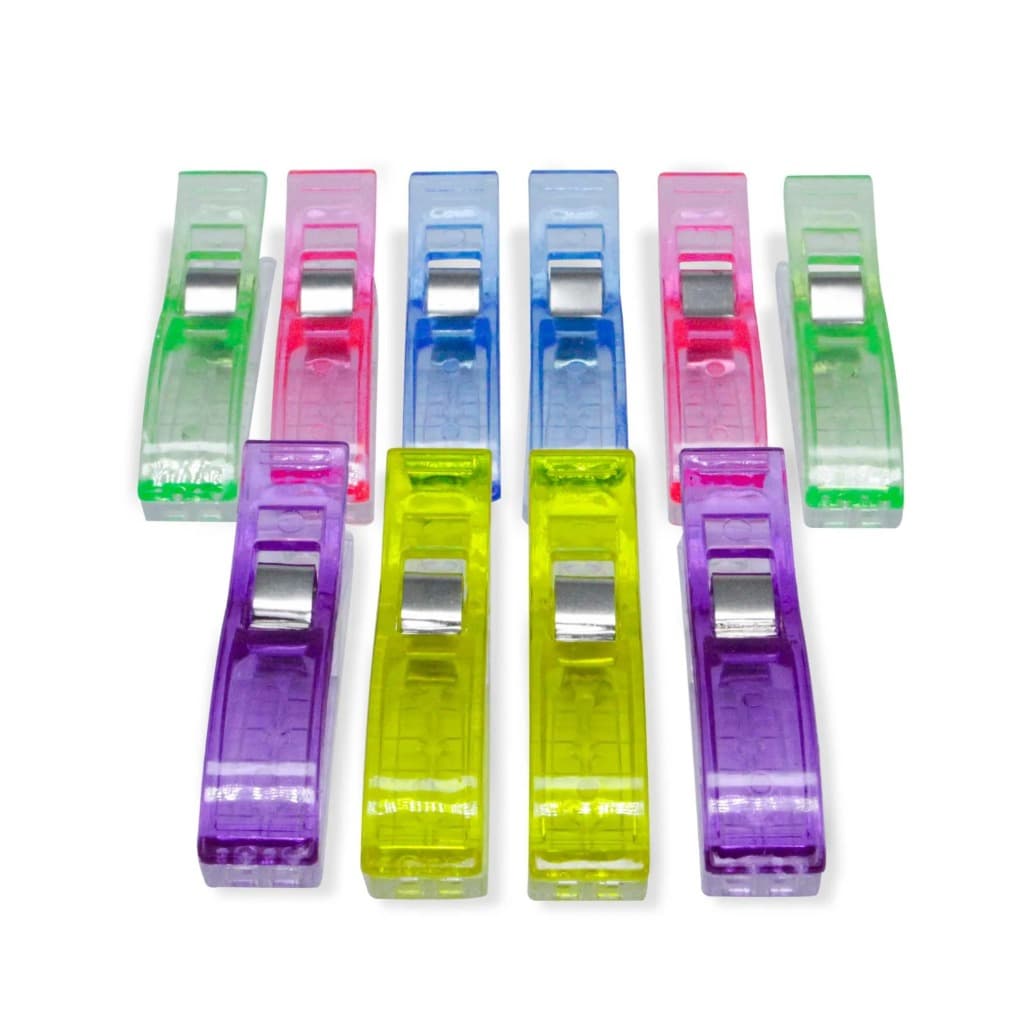 Kit Prendedor Grande Clip Para Fotos Patchwork Tecidos Scrapbook - 10 Unid.