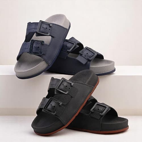 Sandália Masculina Infantil Confortável Calce Fácil Em Duas Opções de Cores Macio E Confortável max