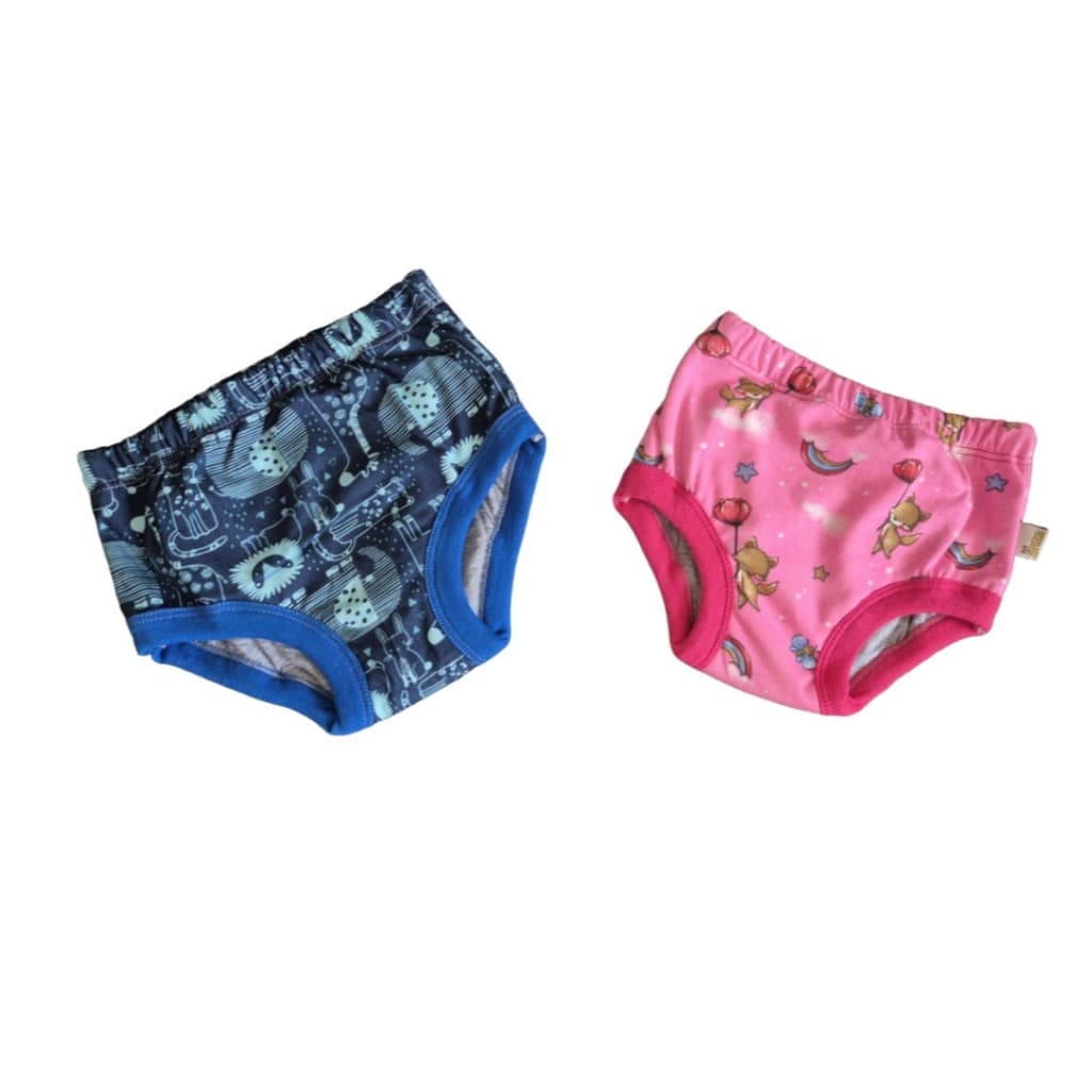 1 Cueca/Calcinha Desfralde Infantil Noturna Bebe Absorvente Rapuska Impermeavel