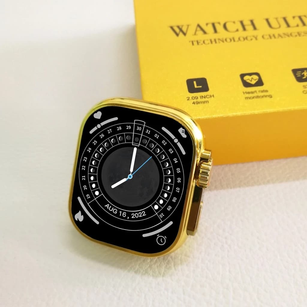 2025 Nova C9 Ultra MAX Gold Relógio Inteligente NFC Sem Fio Smartwatch Bluetooth Chamada Homens Mulheres Esporte Série