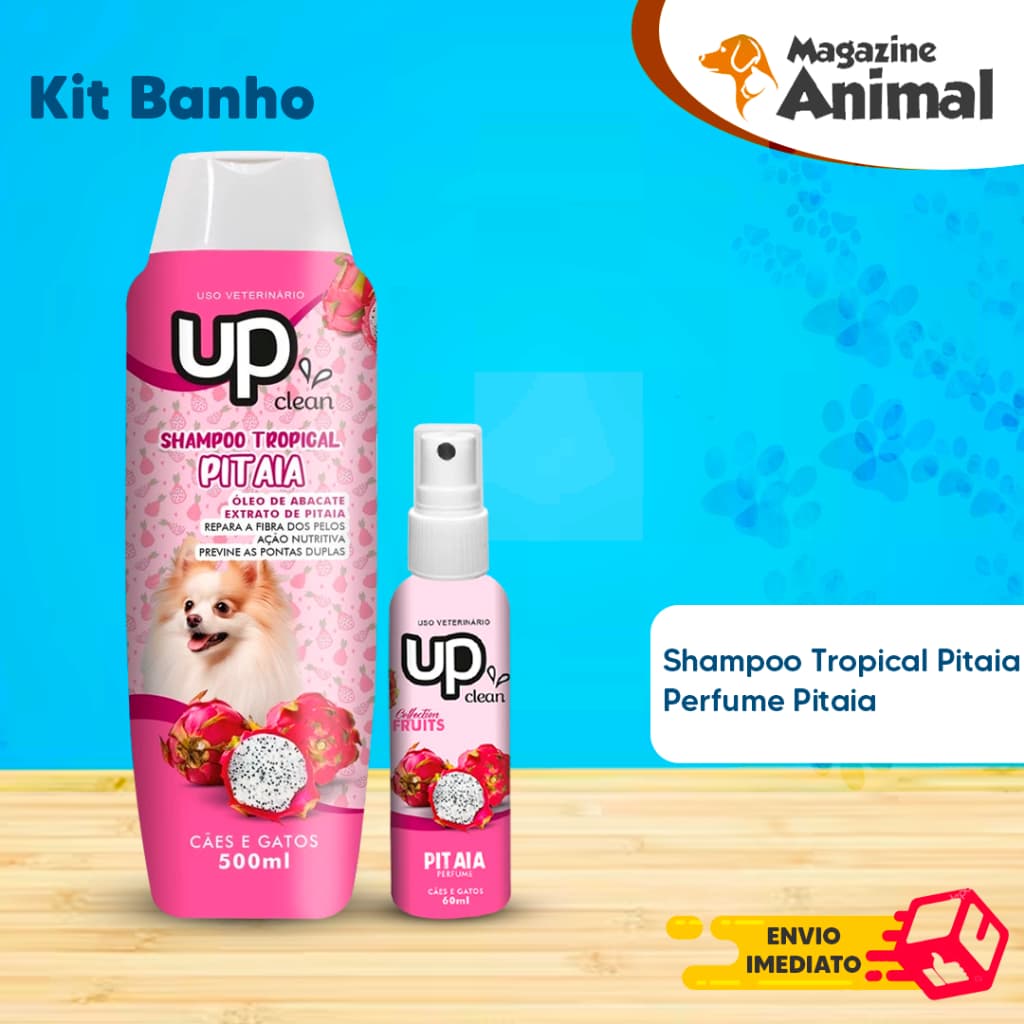 kit  Shampoo para cachorro pet PITAIA 500ml + Perfume para Cachorro PITAIA 60mL