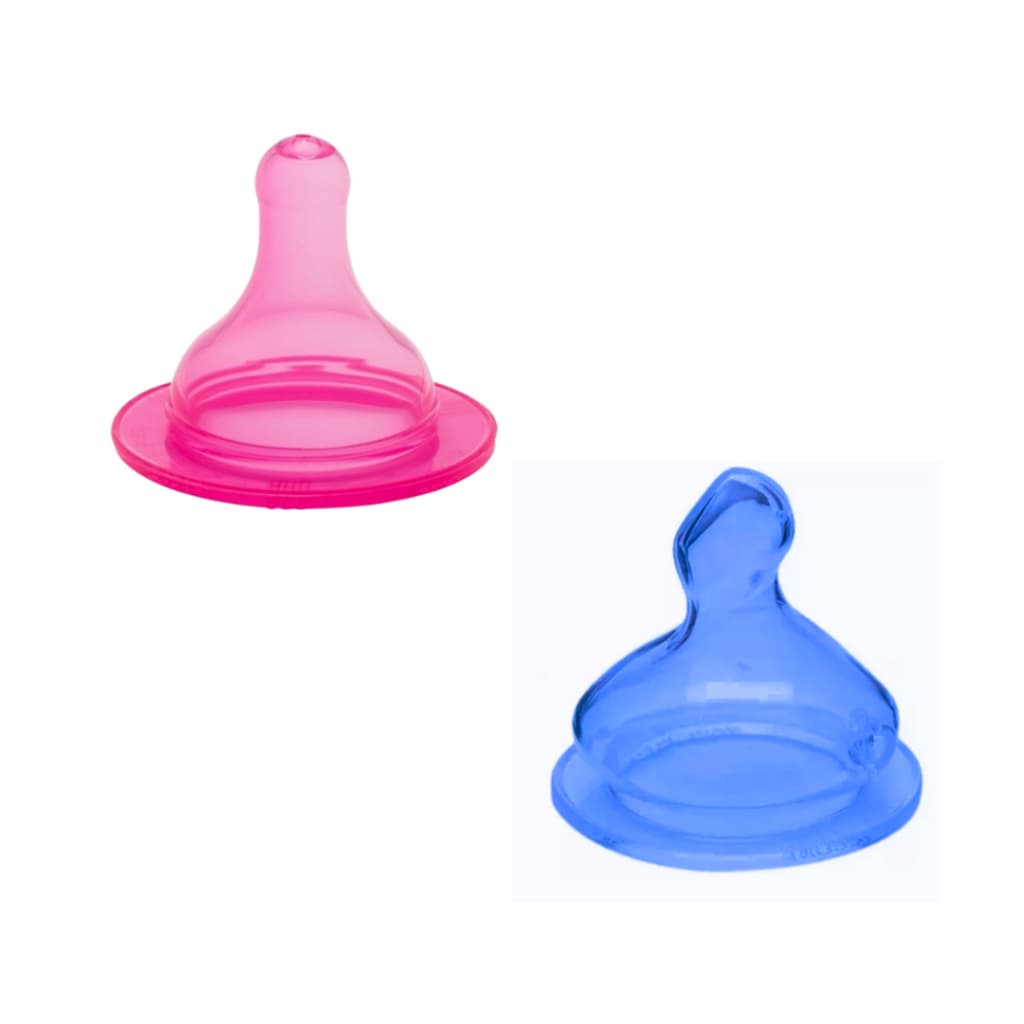 Bico BIG Mamadeira Universal 100% Silicone Redondo Menina Menino