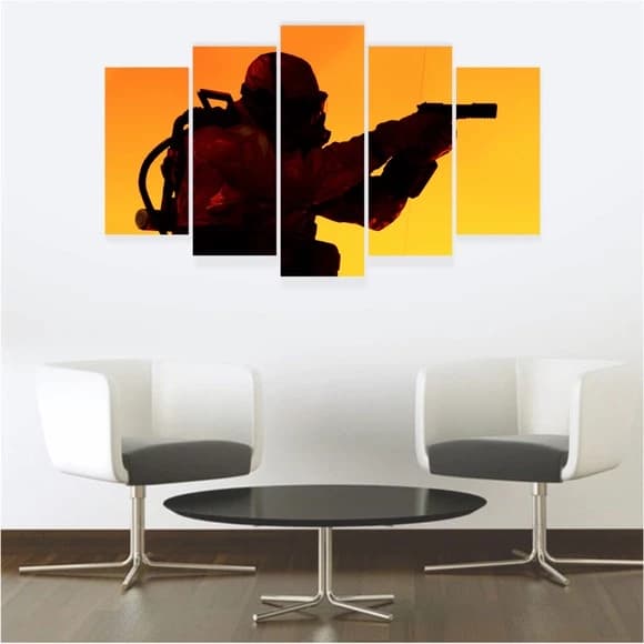Quadro Decorativo Nerd Gamer Videogame Controle Jogos Tecnologia Cultura Pop Diversão Mosaico