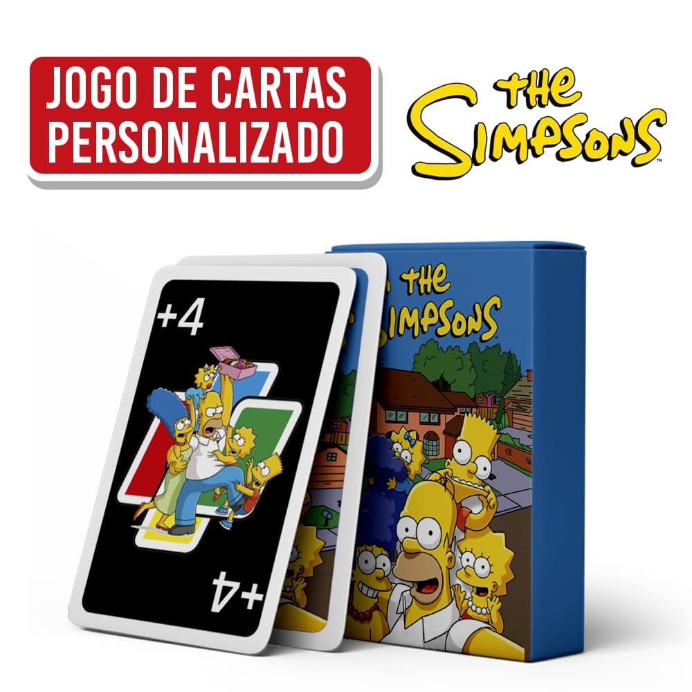 Jogo de Cartão | Jogo de Família | Jogo de Cartas Estilo UNO dos Simpsons | The Simpsons