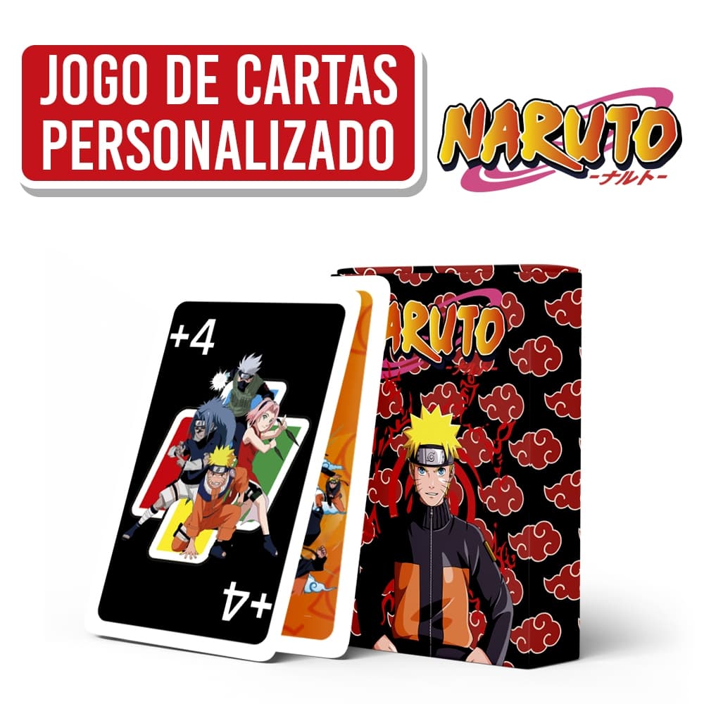 Jogo de Cartão | Jogo de Família | Jogo de Cartas Estilo UNO do Naruto | Naruto Shippuden.