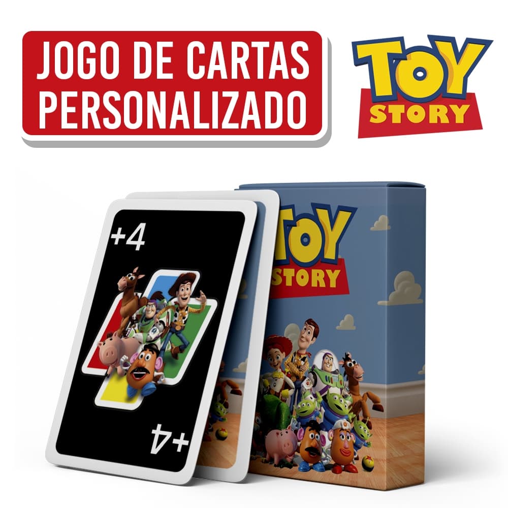 Jogo de Cartão | Jogo de Família | Jogo de Cartas Estilo UNO do Toy Story | Toy Story Desenho.