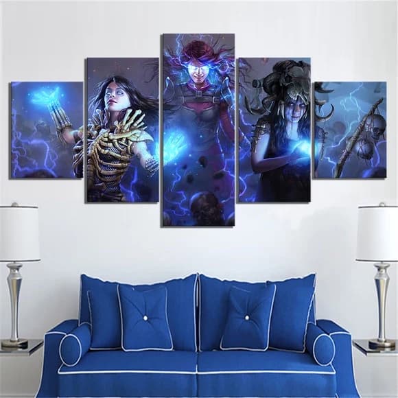 Quadro Decorativo Jogos Videogame Personagens Controle Ação Diversão Universo Gamer Mosaico