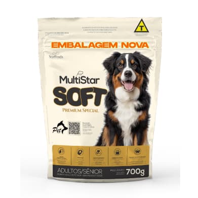 Ração Macia Multi Star Soft Senior  - 700g Sem corantes