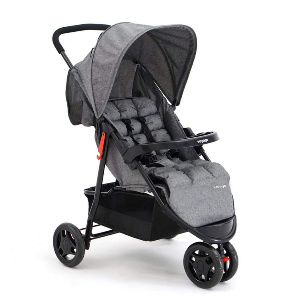Carrinho de Bebê de Passeio Voyage Delta 0-15kg Reclinável Cinza