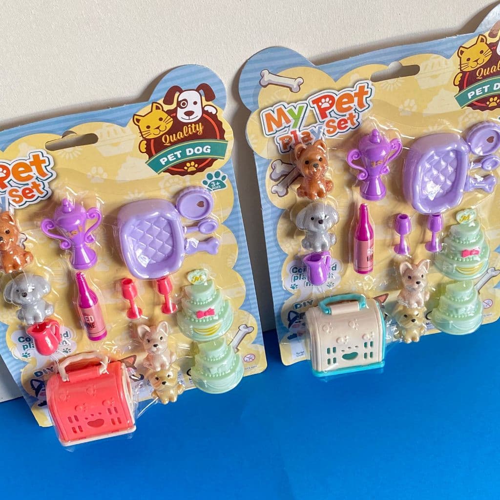 Brinquedo Infantil Pet com Casinha Para Bonecas Decorações para Casinha de Boneca