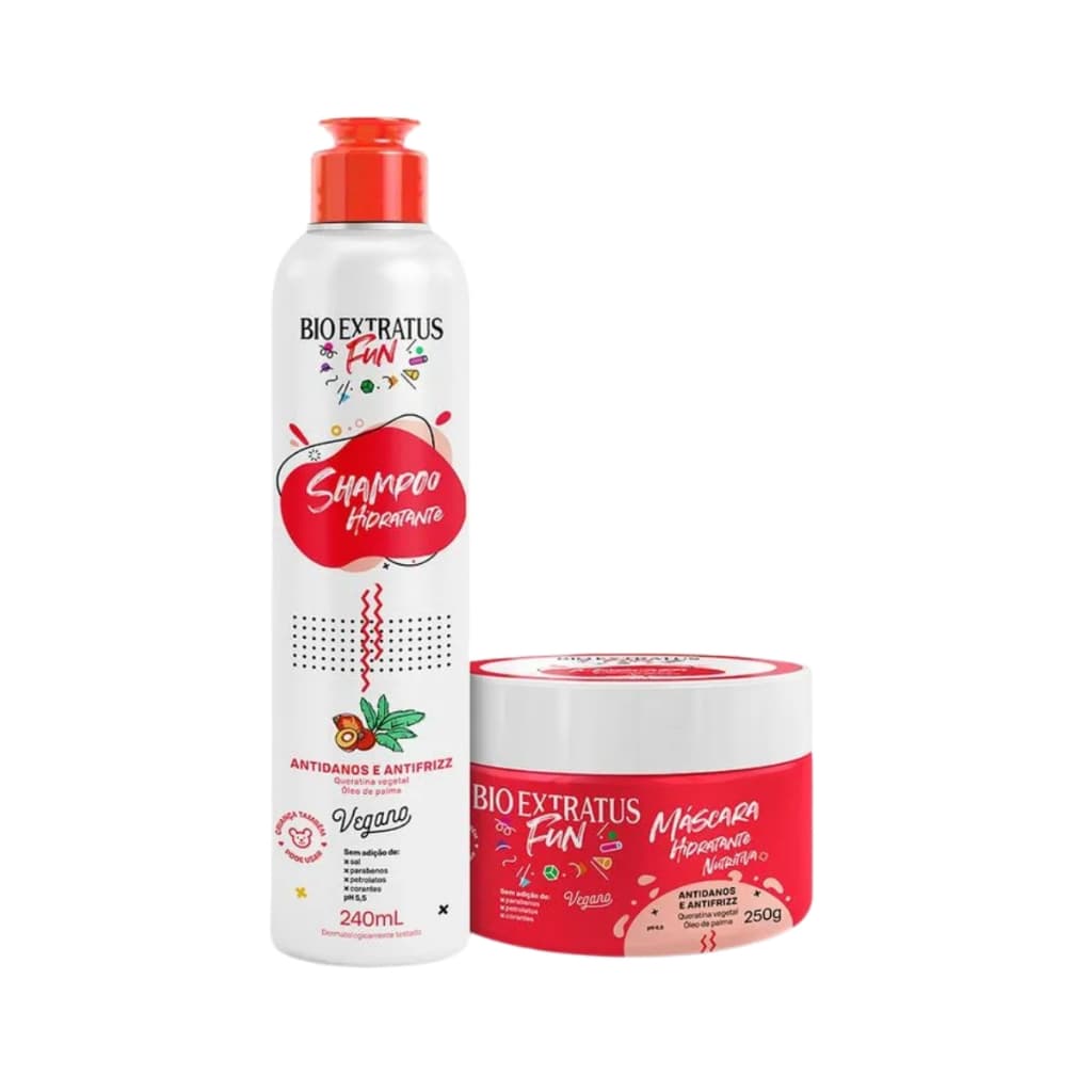 Kit Bio Extratus Fun Hidratante Shampoo e Máscara