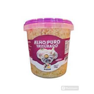 AlhoTriturado Sem Sal - Pes. Líq 1kg