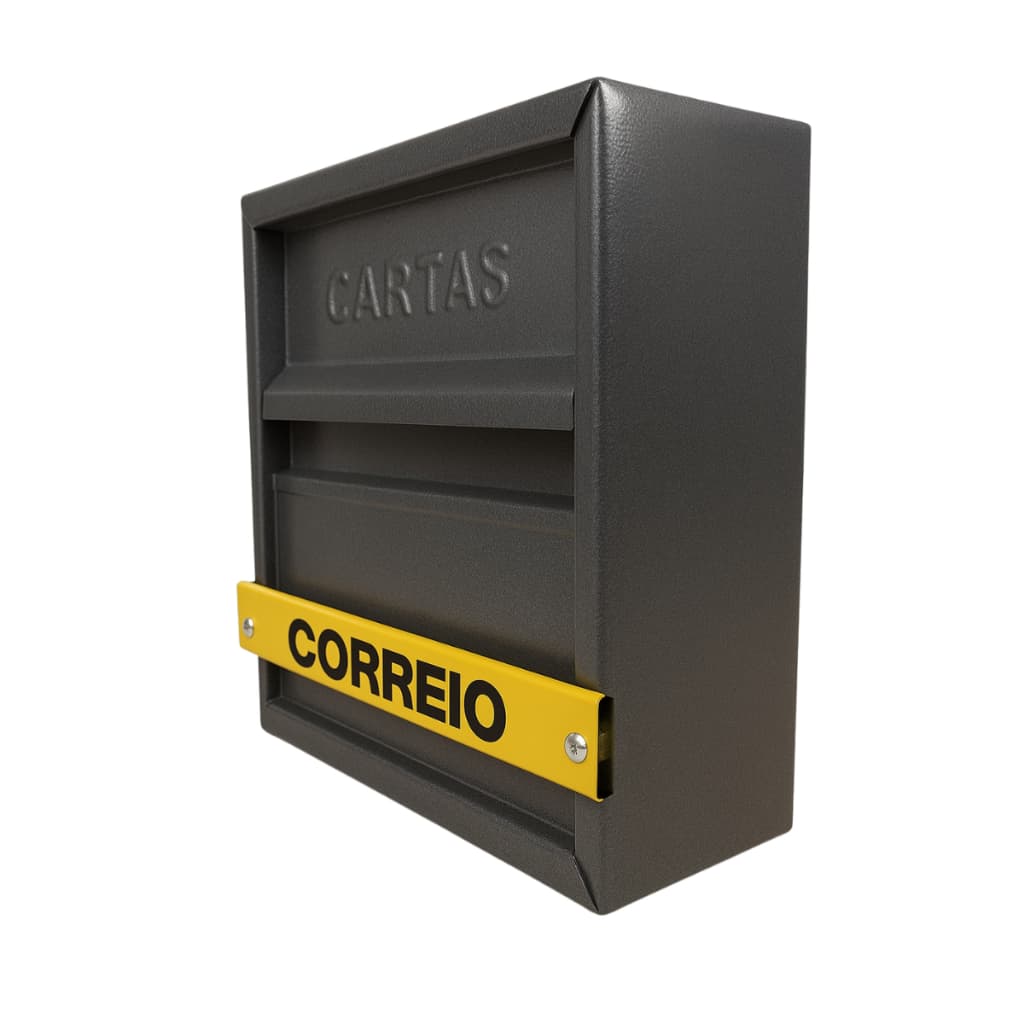 Caixa De Correio Carta Grade Horizontal, Portão Luxo