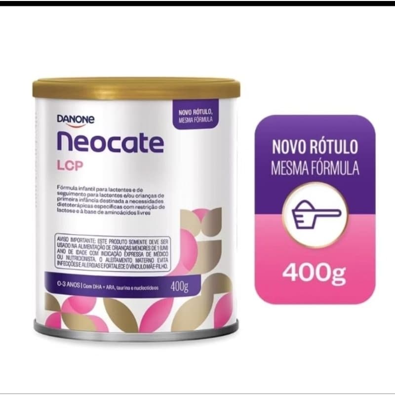 FÓRMULA INFANTIL NEOCATE LCP 400g  VAL 04/27