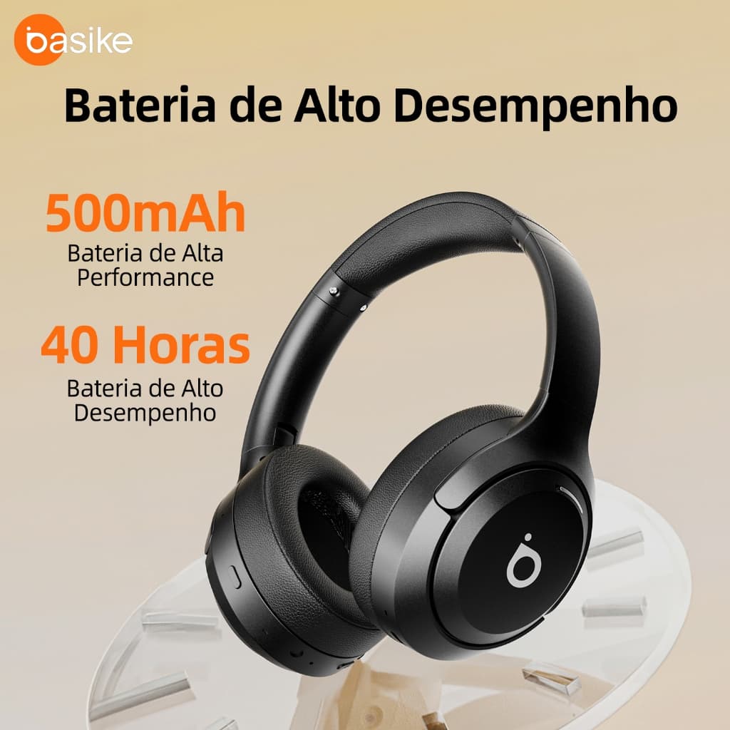 INOVA x Basike fone de ouvido sem fio Bluetooth microfone embutido estéreo de redução de ruído ativo
