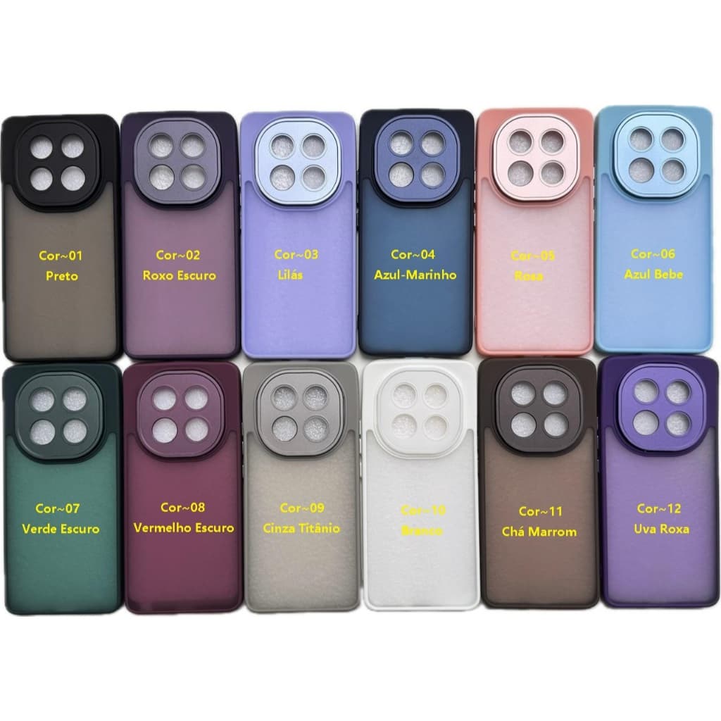 Capa Capinha de Celular Para Xiaomi Redmi Note 14 Pro 4G 5G / Poco X7  -  Capa Fosca Translúcida / 28XM   - CP 028