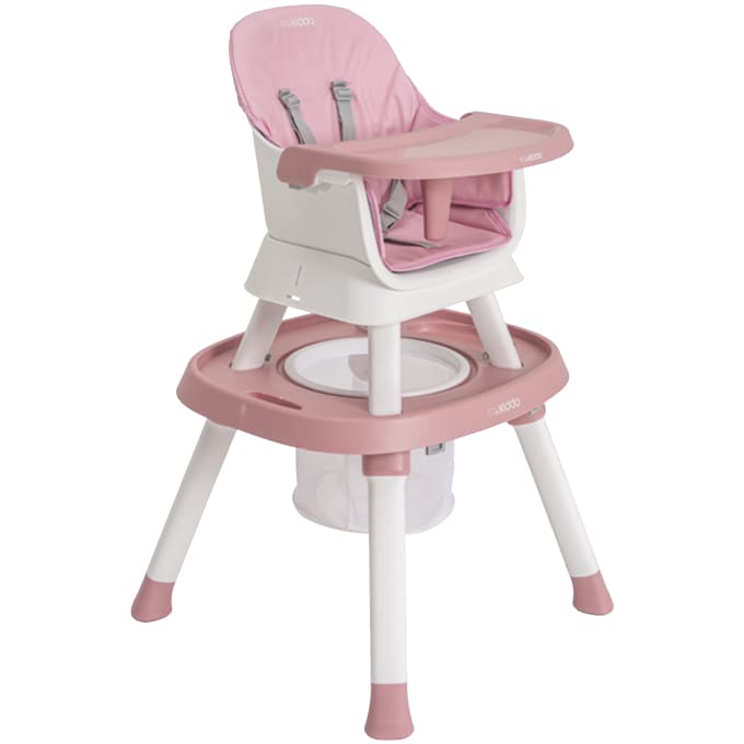 Cadeira de Alimentação Vanilla 12 em 1 Rosa Kiddo