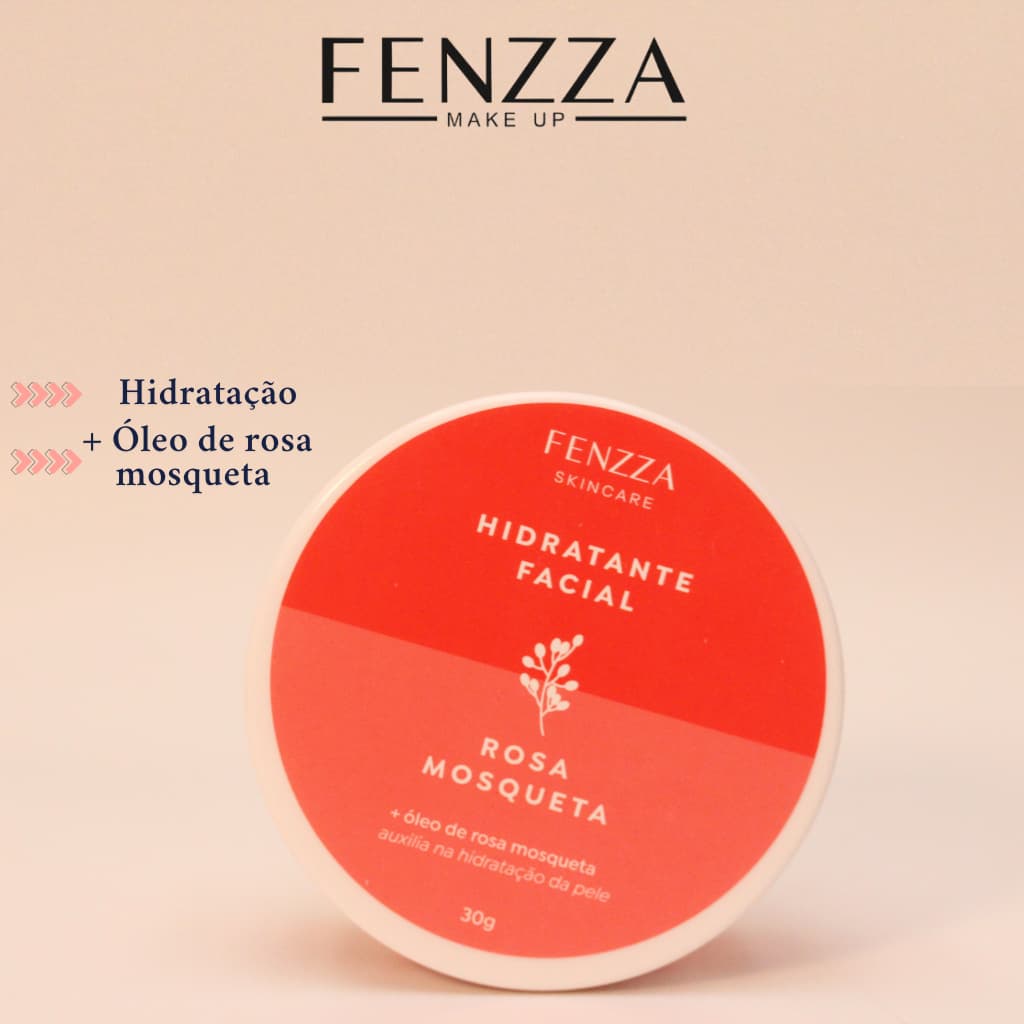 Fenzza Hidratante Facial Rosa Mosqueta  Hidratação Intensa com Óleo Natural