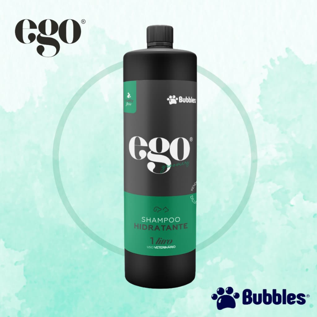 Shampoo Neutro Hidratante Bubbles Ego Banho Petshop 1 Litro