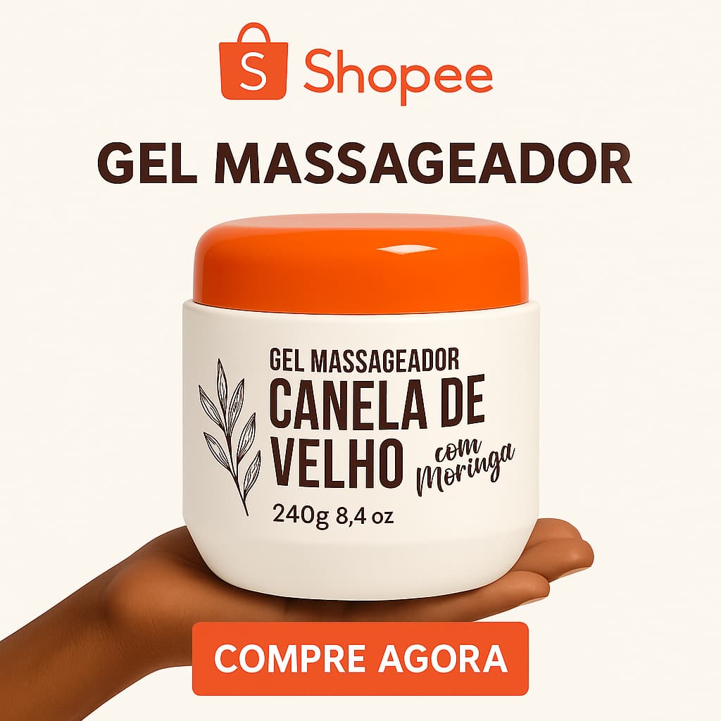 Gel Massageador Canela de Velho com Moringa Vivaz - Alívio Rápido para Dores Musculares