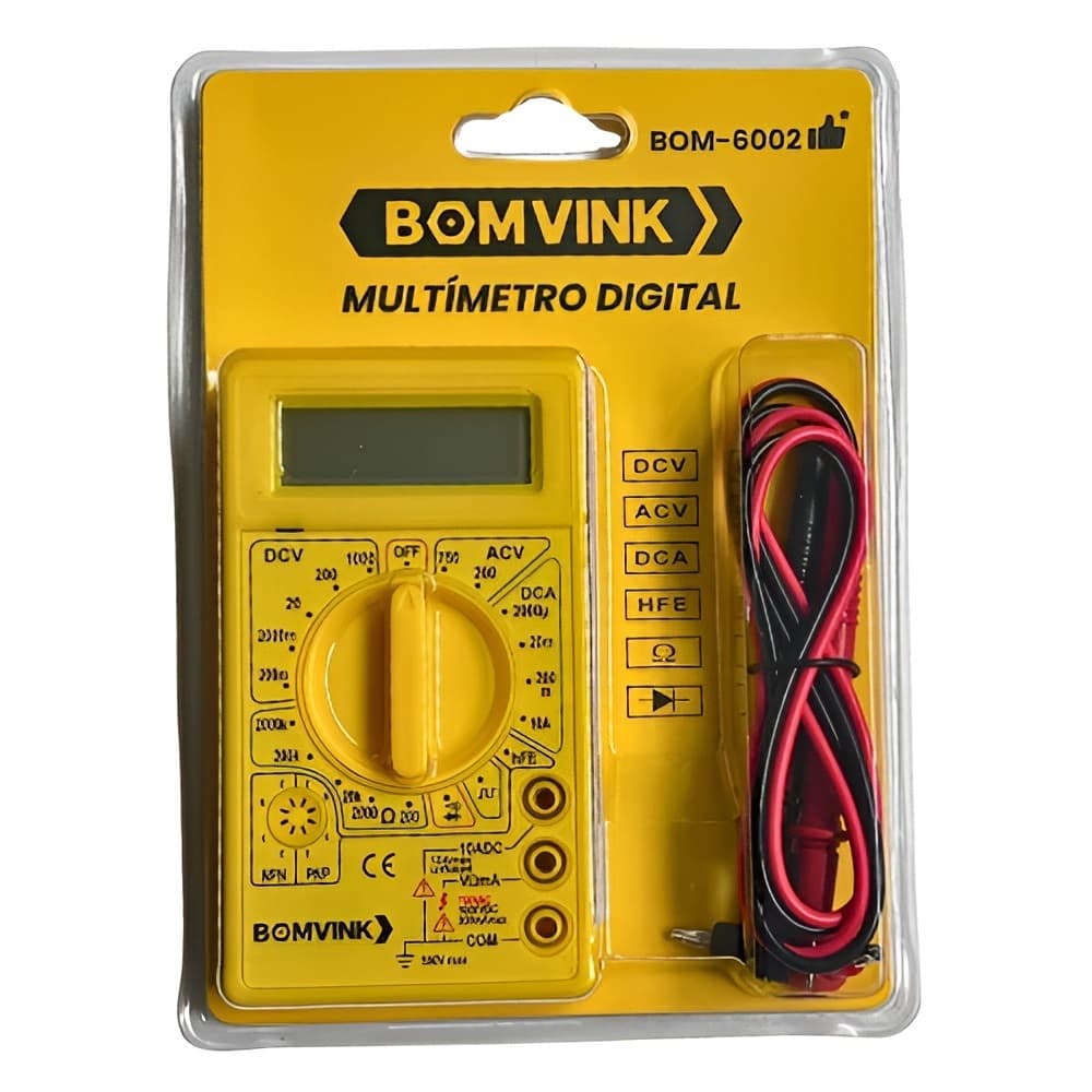 Multímetro Digital BOM-6002 - Bomvink