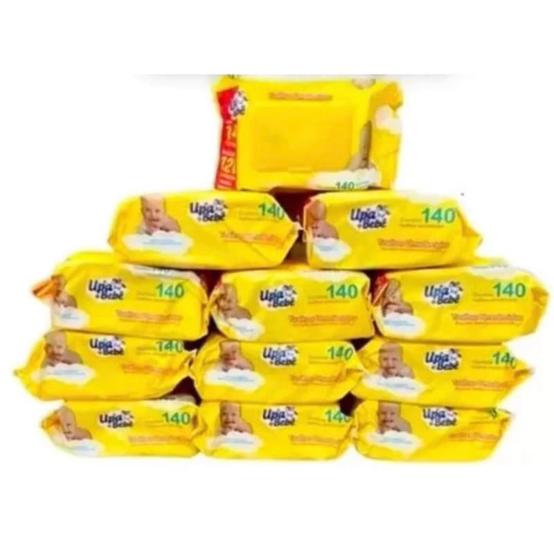 Caixa com 560Lenços Kit 4 pacotes de Lenços Umedecidos Upa Bebê Barato