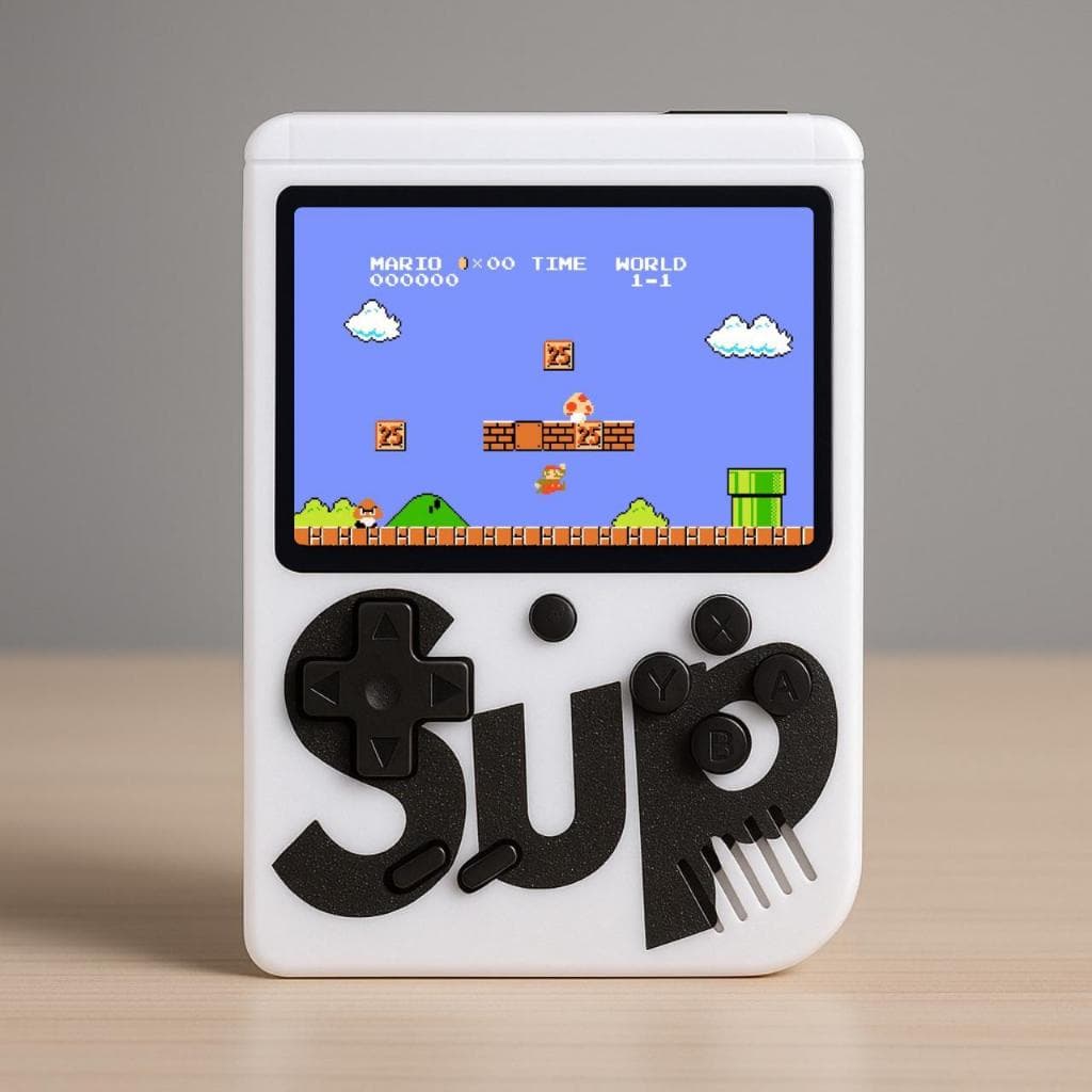 Mini Vídeo Game Sup 400 Jogos Retrô Clássicos Portátil Bateria Recarregável com Controle