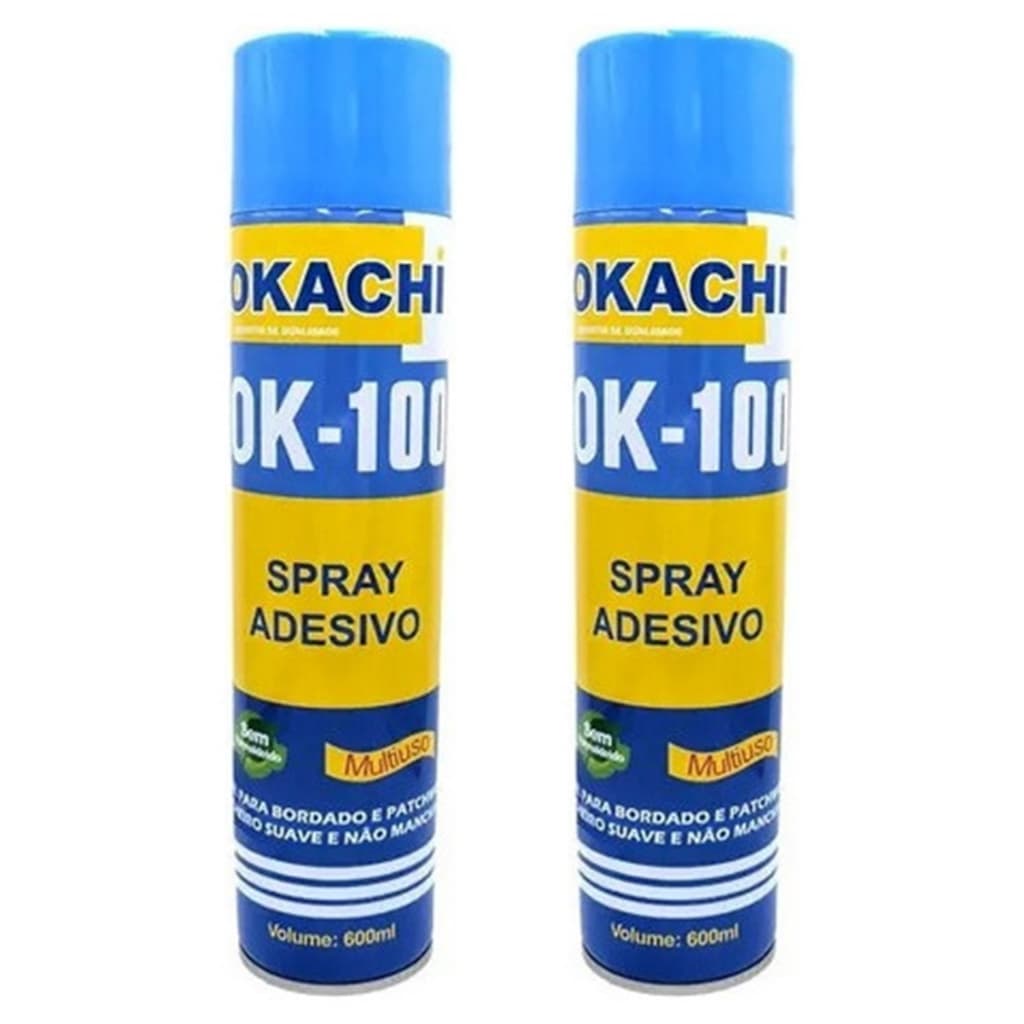 2 Unidades Spray Cola Temporária Patchwork Bordados Artesanatos Tecidos OKACHI - OK100