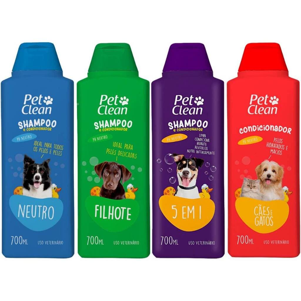 Shampoo e Condicionador para Cachorro e Gato Pet Clean 700 ml - Pet Clean