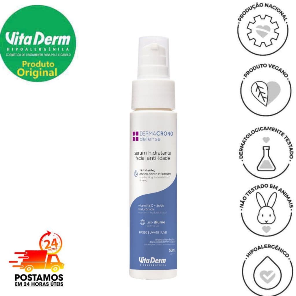 Derma Crono Sérum Vita Derm Anti-idade  FPS30 50ml - Vita Derm