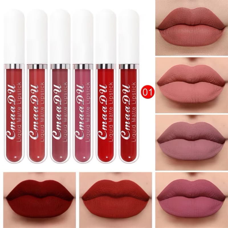 batom líquido Marte de longa duração a prova d’água Cmaa Du líquido matte lipstick