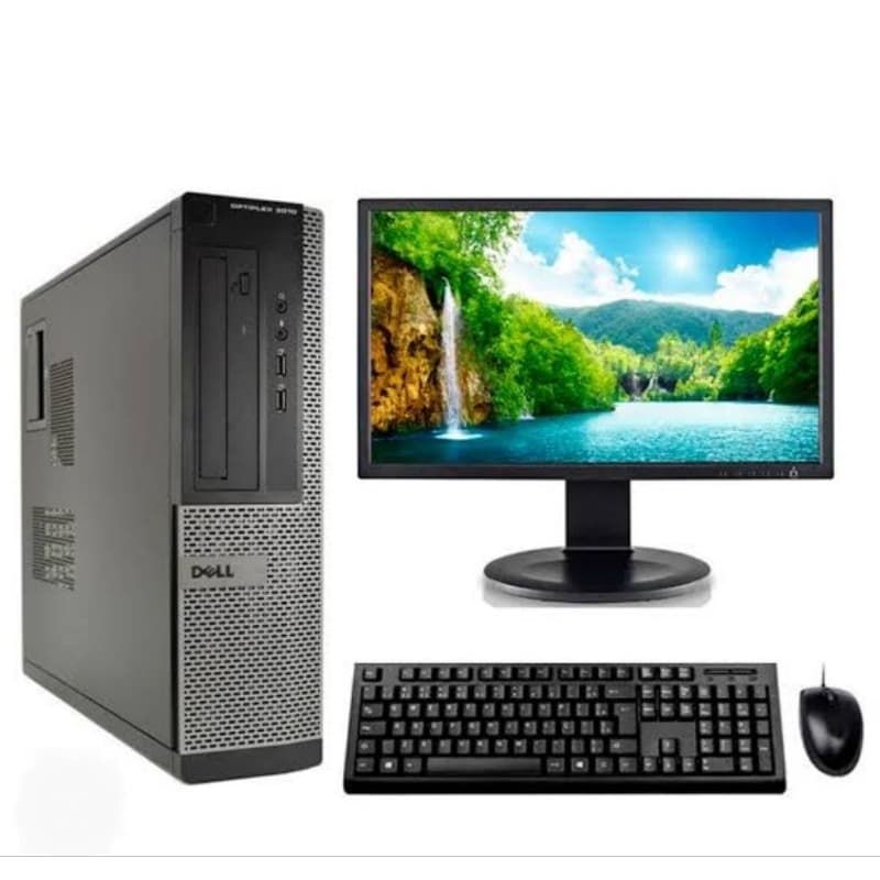 Kit Pc computador cpu Dell ou HP Core i3 ou i5 Memoria Ddr3 HD160 Wi-fi Monitor 16 Teclado Mouse Roda jogos 🎮 freefire